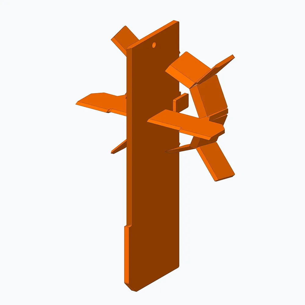 Large 12-way splitter head for Firewood Processors