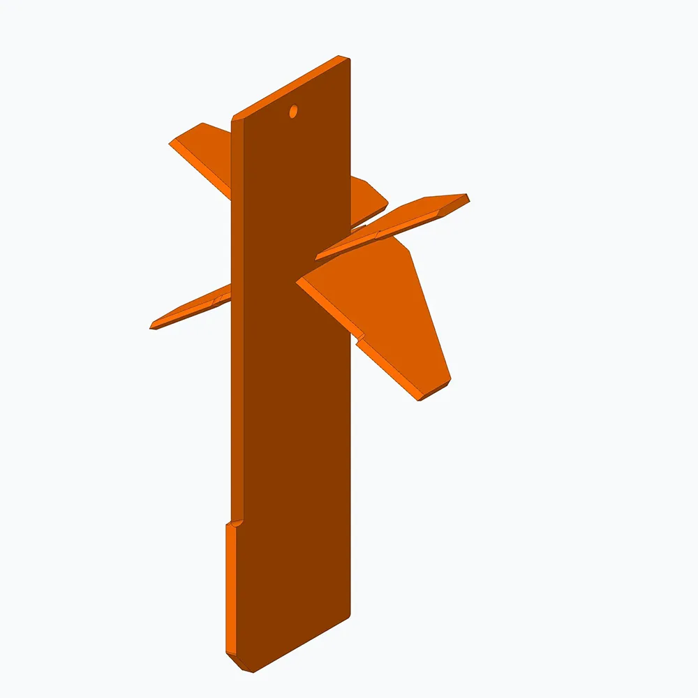 Large 6-way splitter head for Firewood Processors