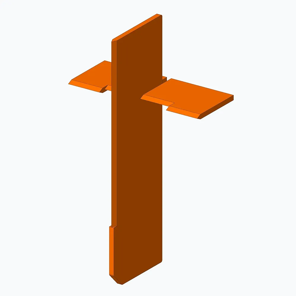 Large 4-way splitter head for Firewood Processors